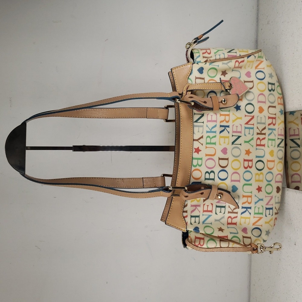 Vintage Barrel Mini Cream Ivery Jelly Dooney & Bourke Signature Hobo Bag